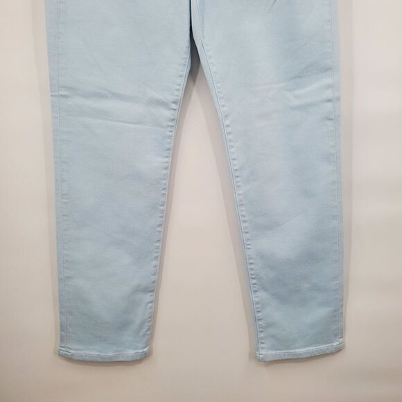 BLDWN Vintage Straight Jeans Hi-Rise Cropped Stretch 27 Womens NWOT Pool Blue - Picture 6 of 13